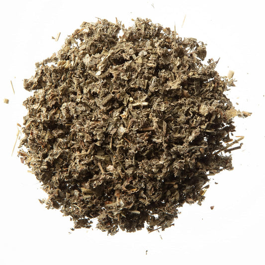 Organic Raspberry Leaf Cut & Sifted, by Herb Co, Rubus Idaeus, from Albania, Kosher, for Tea, Apple Cider Vinegar, Salves, Lotions, Creams, Toner & Hair Rinse, 1 lb