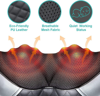 Medcursor Neck Massager with Heat - Deep Tissue Pain Relief, Rechargeable Shiatsu Neck and Shoulder Massager, Ideal Choice for Men, Women, Mom & Dad