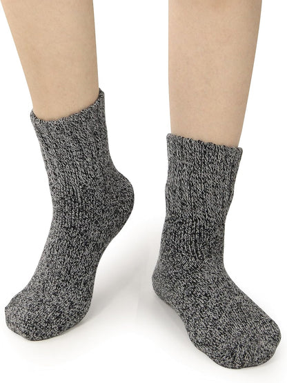 BenSorts Women's Winter Boots Socks Thick Warm Cozy Crew Socks Solid Color Gifts
