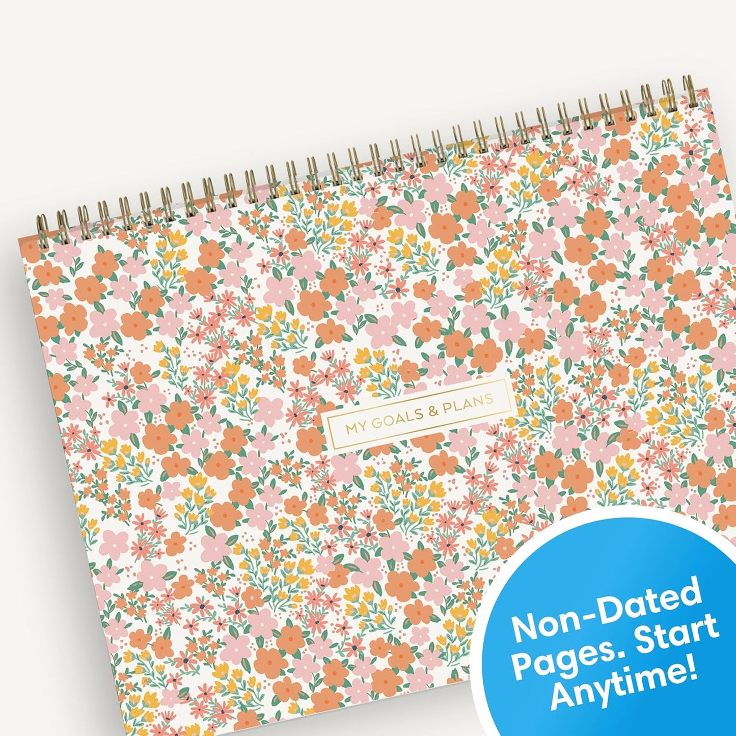 Blue Sky Weekly Planner Pad 300g Cardboard, Undated Weekly Safety Wirebound Top Bound (Navy, 12" x 9")