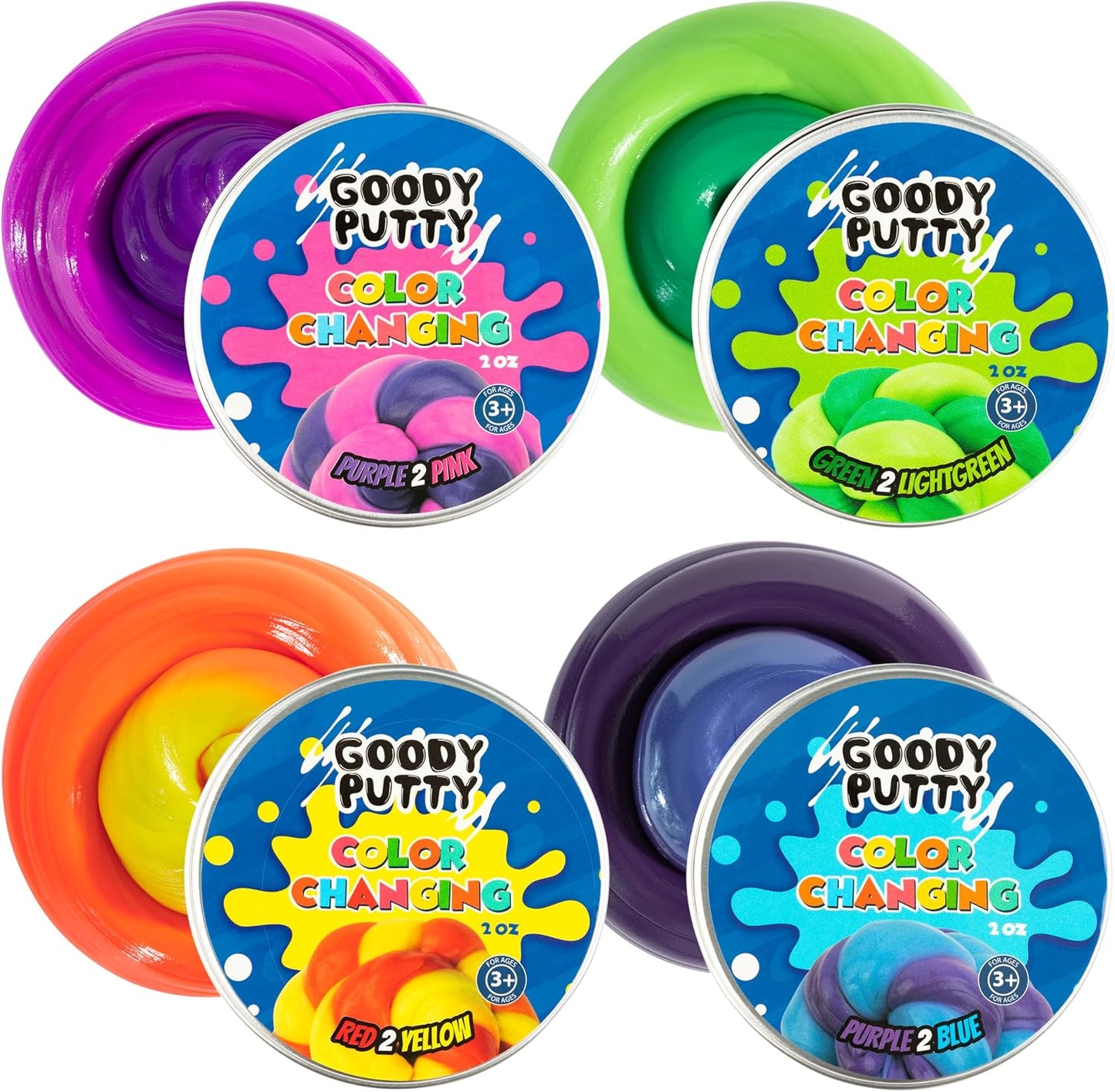Color Changing Putty Fidget Toy for Kids Stress Relief and Therapy and Great ADHD Fidget Putty Toy That Changes Colors