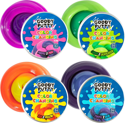 Color Changing Putty Fidget Toy for Kids Stress Relief and Therapy and Great ADHD Fidget Putty Toy That Changes Colors