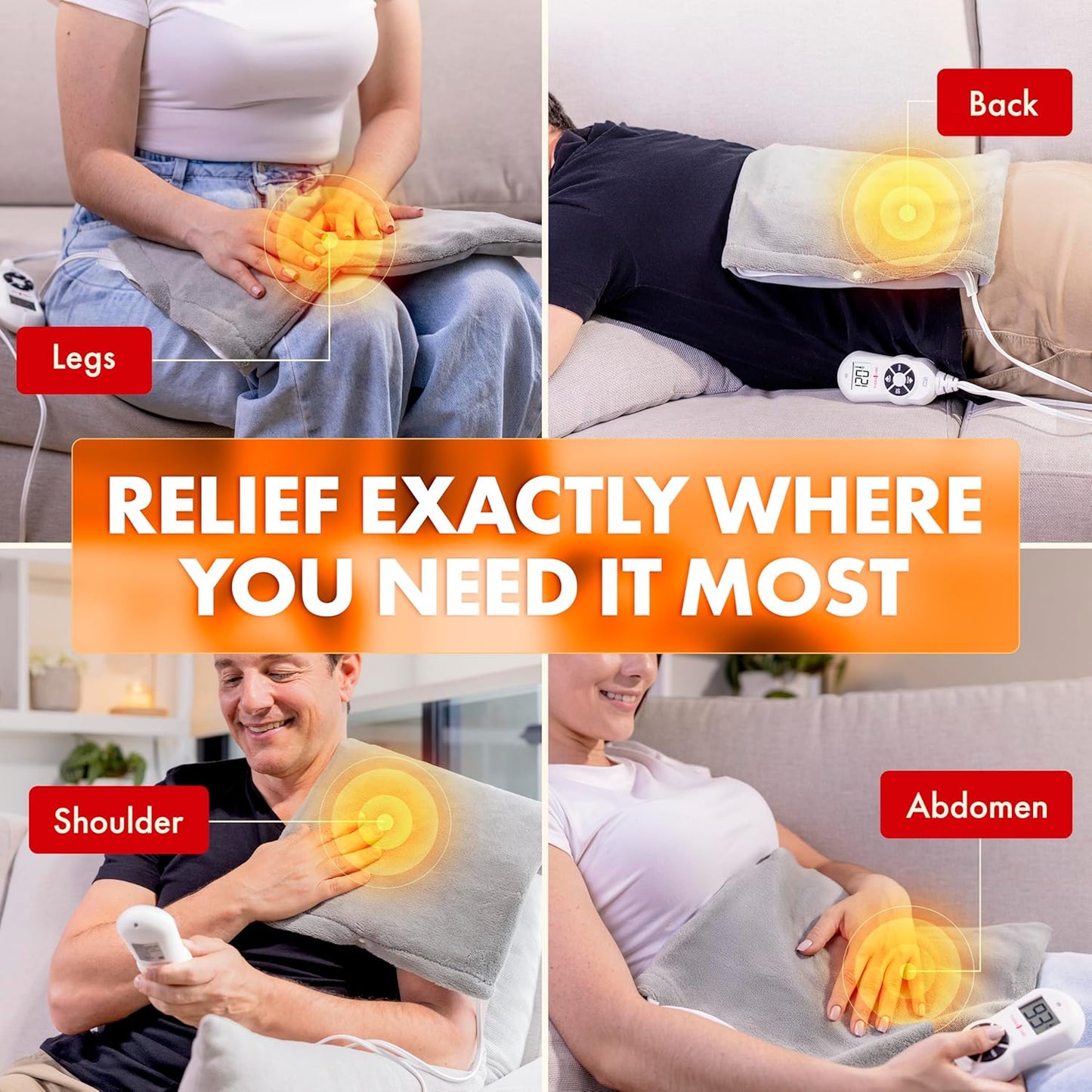 Deluxe Heating Pad Moist/Dry Heat Therapy