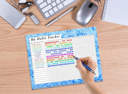 2027 Monthly Desktop/Wall Calendar/Planner - Habit Tracker - Daily, Weekly & Monthly Goal Motivational Habit Tracking Journal Inspirational - (Edition #019)