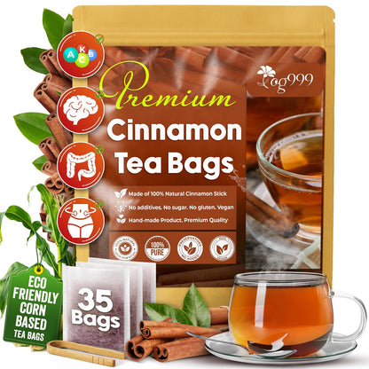 TOG999, 135 Premium Red Rooibos Tea Bags, 100% Natural & Pure from Rooibos Tea Leaves. Loose Leaf Rooibos Herbal Tea. Made with Natural Material Tea Bags. No Sugar, No Caffeine, No Gluten, Vegan.