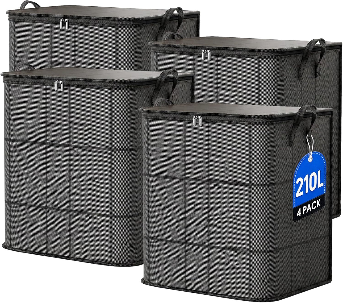 XL Foldable Storage Bag with Reinforced Handles, 180L Large Capacity