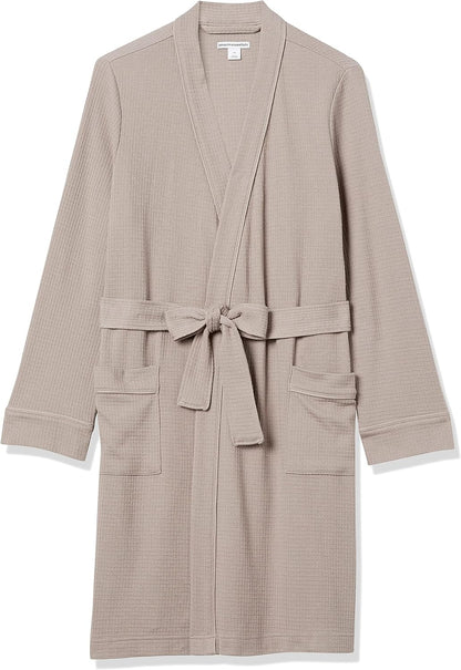 Amazon Essentials Women's Lightweight Waffle Full-Length Bath Robe (Available in Plus Size)