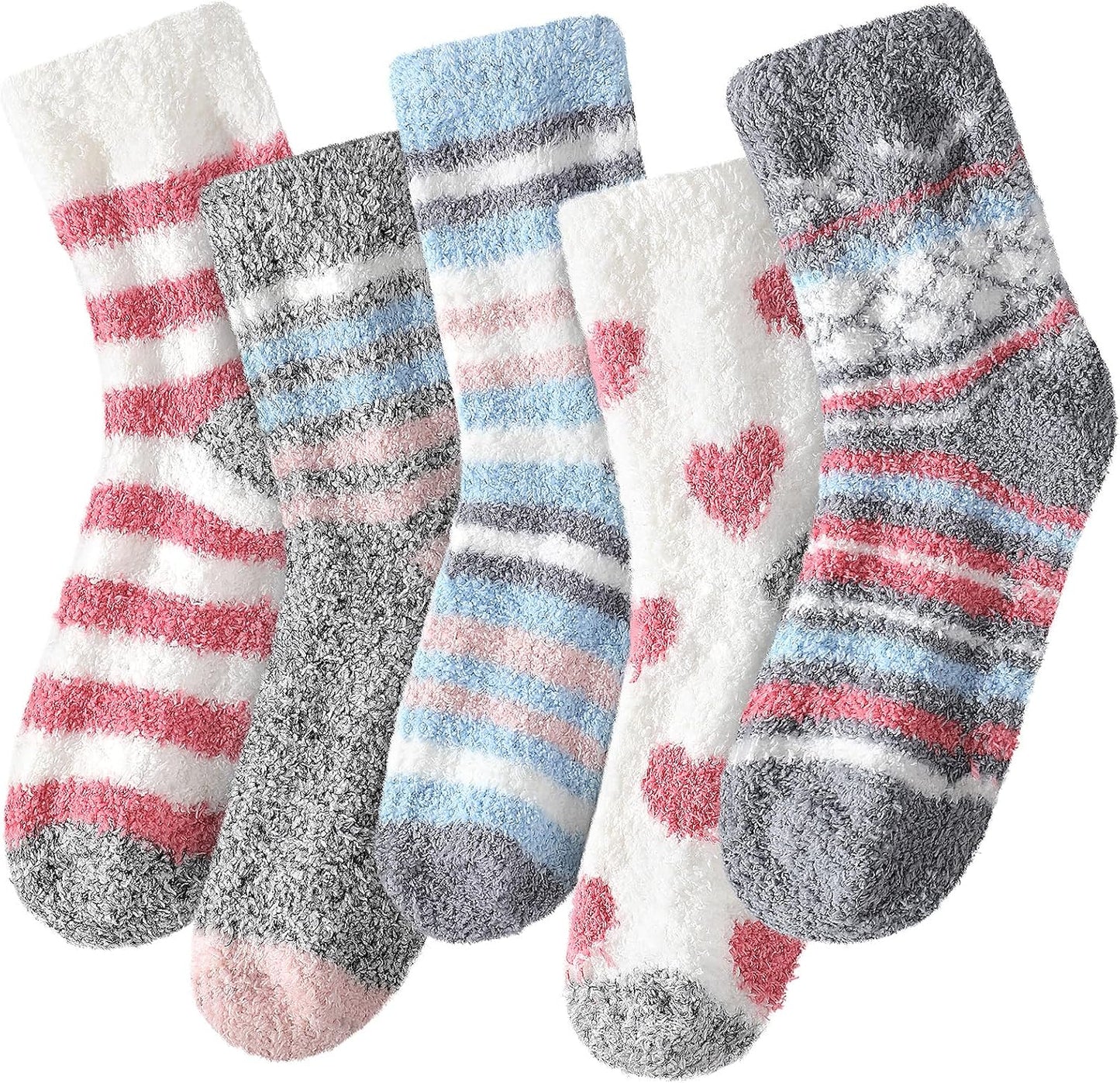 Premillow Womens Fuzzy Socks Fluffy Socks Women Winter Cozy Sock Warm Slipper Home Sleeping Sock for Women