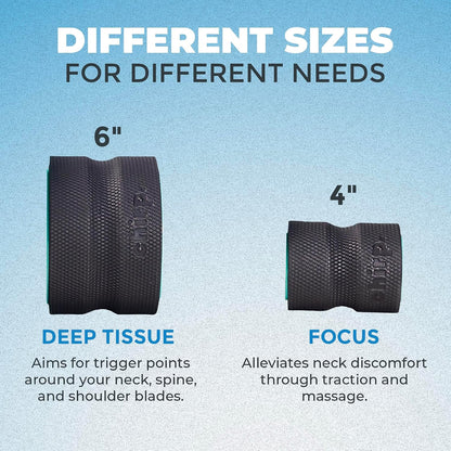 Chirp Wheel Foam Roller - Targeted Back & Neck Pain Relief, Muscle Massage, Trigger Point Therapy, High-Density Foam Tool for Physical Therapy, Stretching & Exercise, 500lbs Capacity, 12-Inch Mint