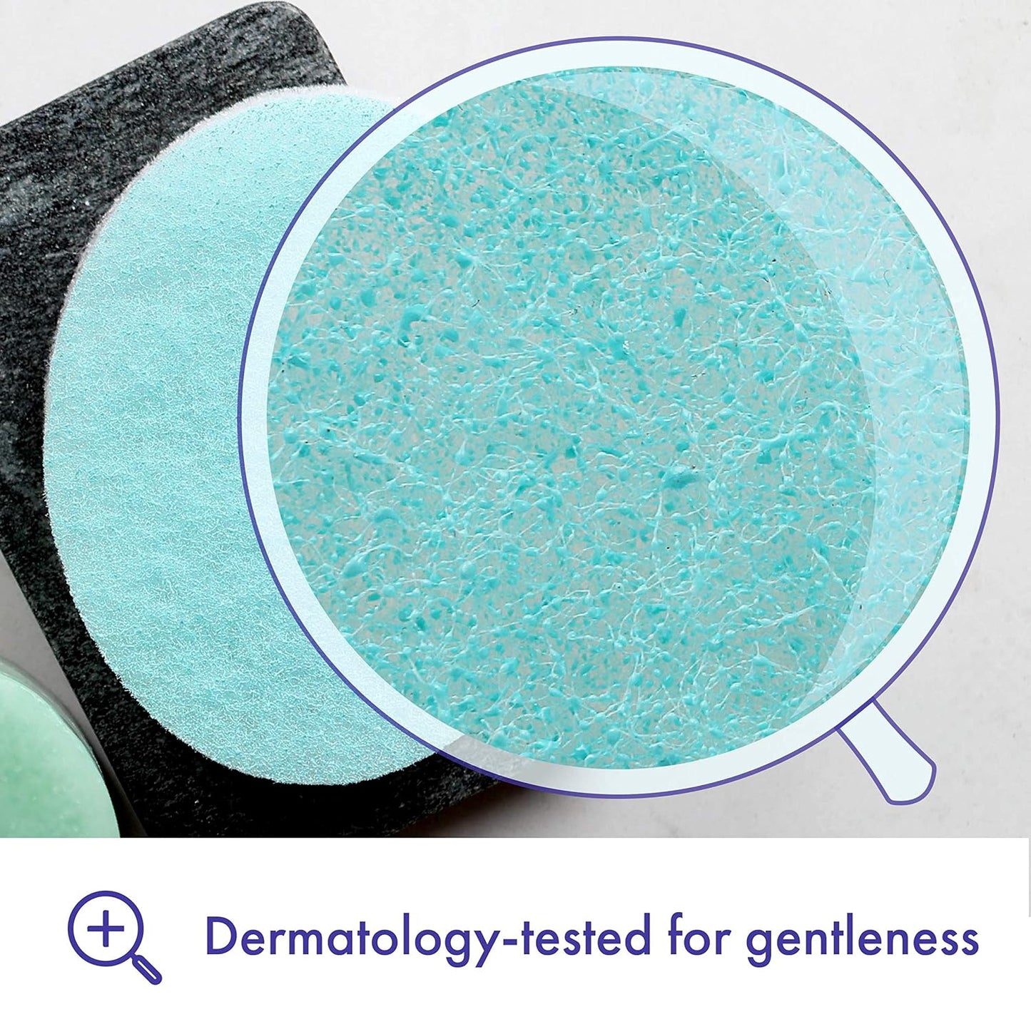 Buf-Puf Body Sponge, Bath Sponge, Dermatologist Developed, Cleanses Skin of Dirt, and Excess Oil, Reusable, Exfoliating, 1 Count