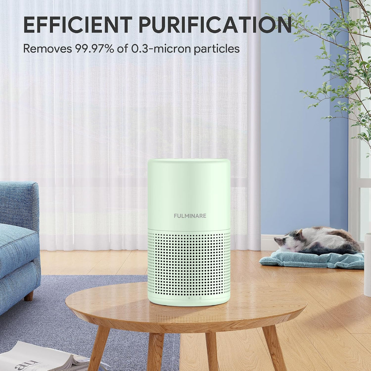 FULMINARE Air Purifiers for Home Bedroom H13 HEPA Air Filter