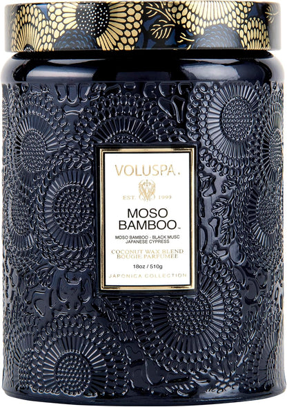 Voluspa Baltic Amber Candle, 18 oz, Coconut Wax Blend, Scented Candles for Home, 100 Hour Burn Time, Candle Jar
