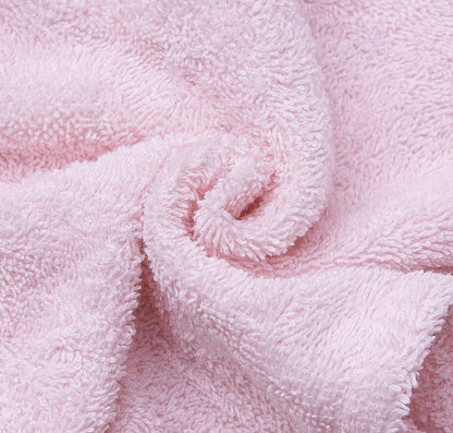KEEPOZ 100% Cotton Hair Towel Wrap Quick Dry Super Absorbent Turban Head Wrap for Women with Button, Anti Frizz, Hair Cap for Curly, Long & Thick Hair (White, 1 Pc)
