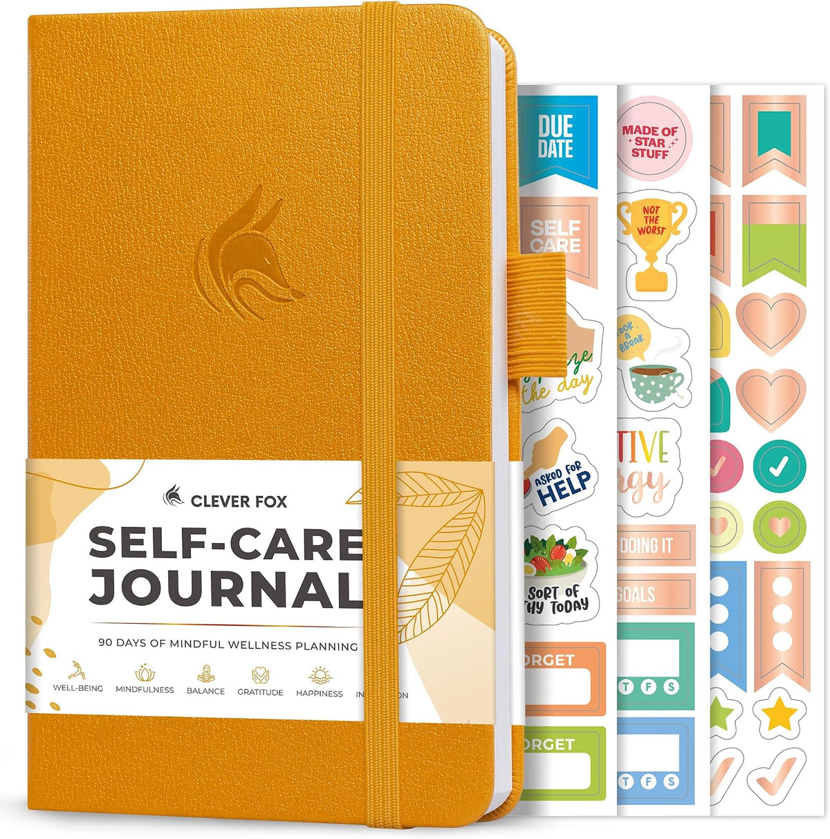 Clever Fox Self-Care Journal for Women, Daily Planner 5.8x8.3 Aquamarine