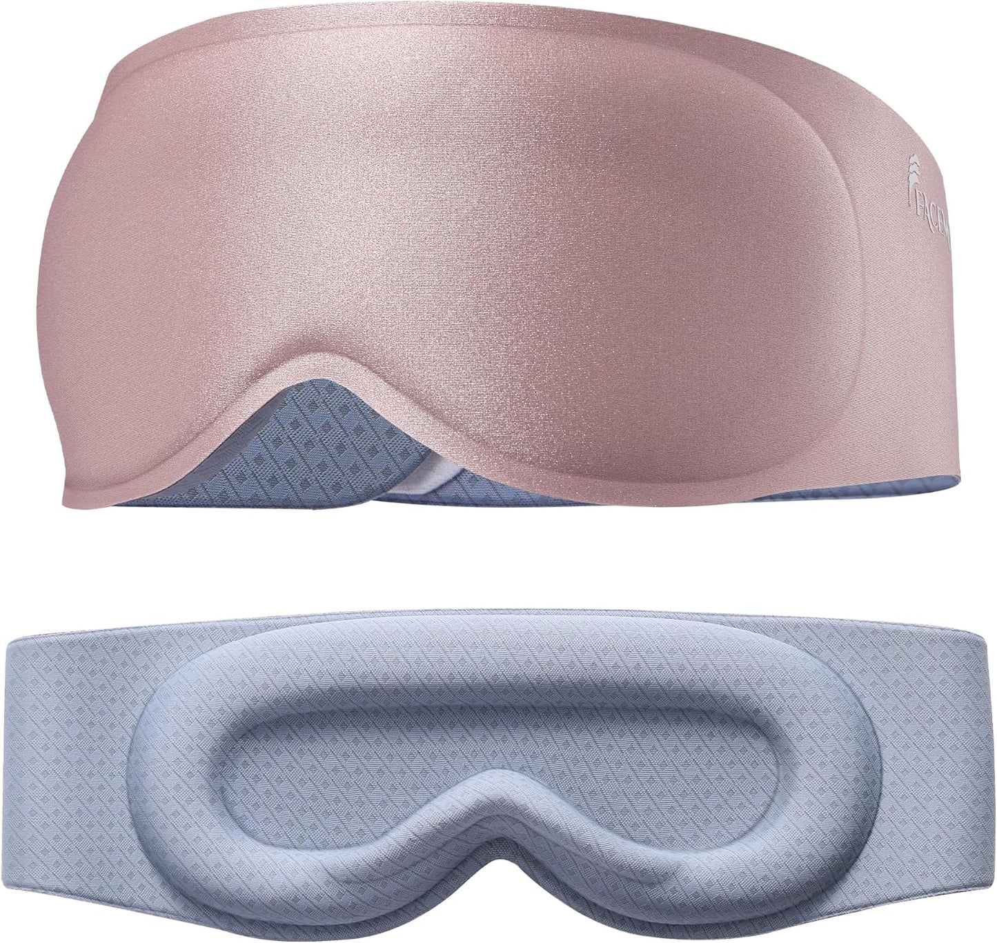 Weighted Blackout Sleep Mask for Men, 3D Contoured Zero Eye Pressure, Lash-Friendly Deep Eye Cups, Adjustable Slide Buckle Strap, Office Nap & Business Travel Essential, Relaxation Gift for Him(Black)