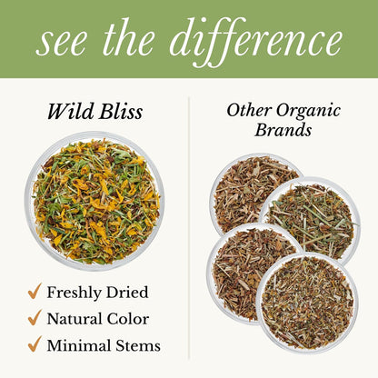 Wild Bliss Organic St Johns Wort Herbal Tea, Mood Balance, 20 Tea Bags