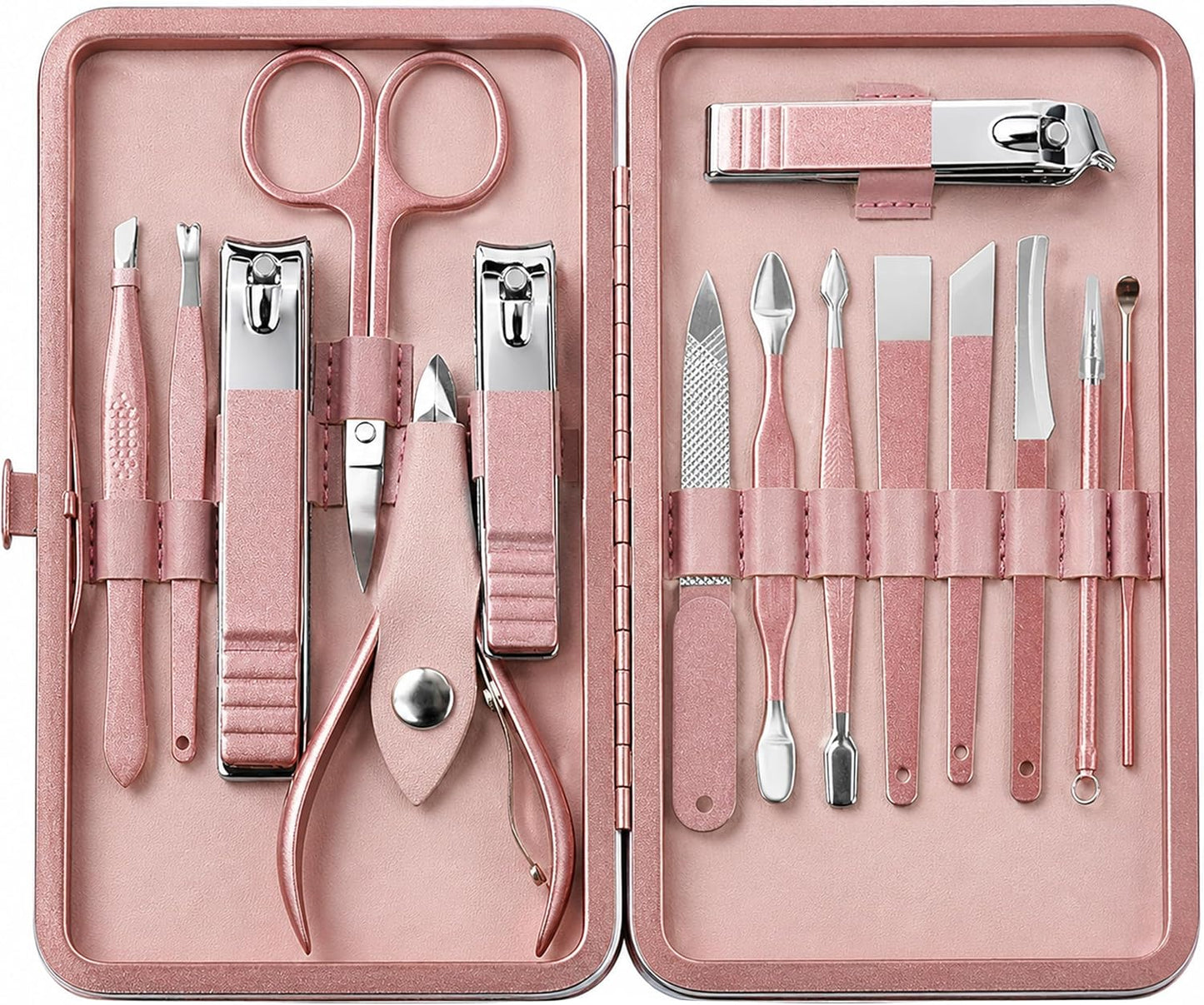 Utopia Care Nail Clippers Professional Nail Kit or Manicure Kit for Women and Men, Stocking Stuffers or Groomsmen Gifts Pedicure Set for Fingernail, Toenail Clippers with Travel Case