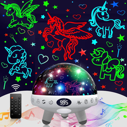 YACHANCE Kids Sound Machine with Night Light Projector,29 Soothing Sounds Baby Night Light Star Projector for Kids Room,White Noise Machine for Baby Sleeping Soother,Nursery Lamp,Bedroom Decor