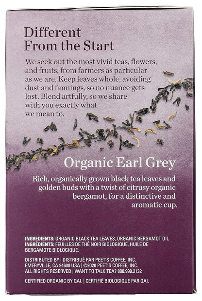 Mighty Leaf Tea Organic Earl Grey Hand-Stitched Tea Bags, 15 ct