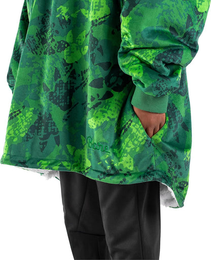 Bare Home Wearable Blanket Hoodie - Soft Plush Sherpa - Warm and Cozy - Oversized Wearable Blanket