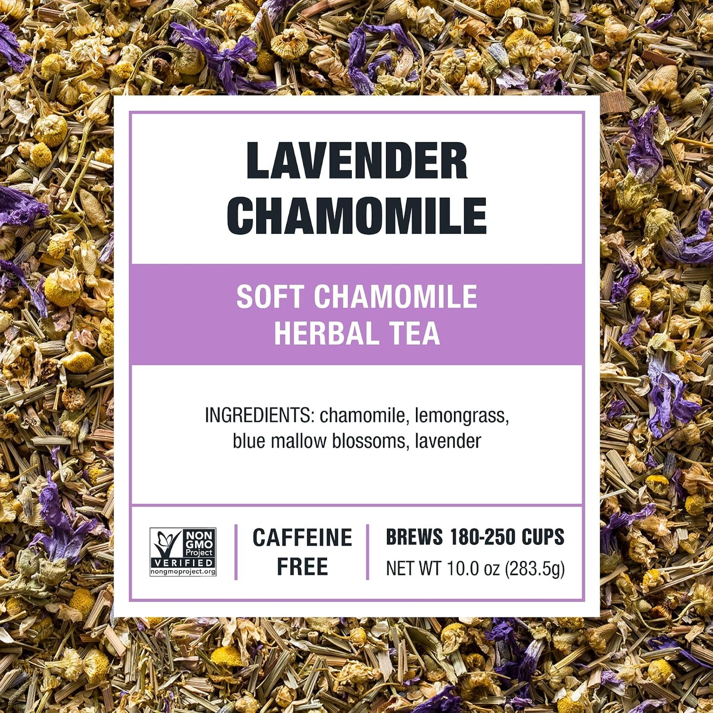 Tiesta Tea - Lavender Chamomile Herbal Tea, Loose Leaf, Calming Blend with Chamomile and Lavender, Caffeine-Free Herbal, Great for Hot or Iced Brews, Resealable Bulk Pouch, 200 Cups, 8 Ounce