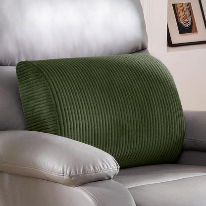 HIGOGOGO Lumbar Support Pillow for Recliner Chair/Accent Chair/Couch, Memory Foam Back Support Cushion for Elderly, Recliner Cushions for Back Rest, Pain Relief, Reading, Washable Cover, Dark Grey