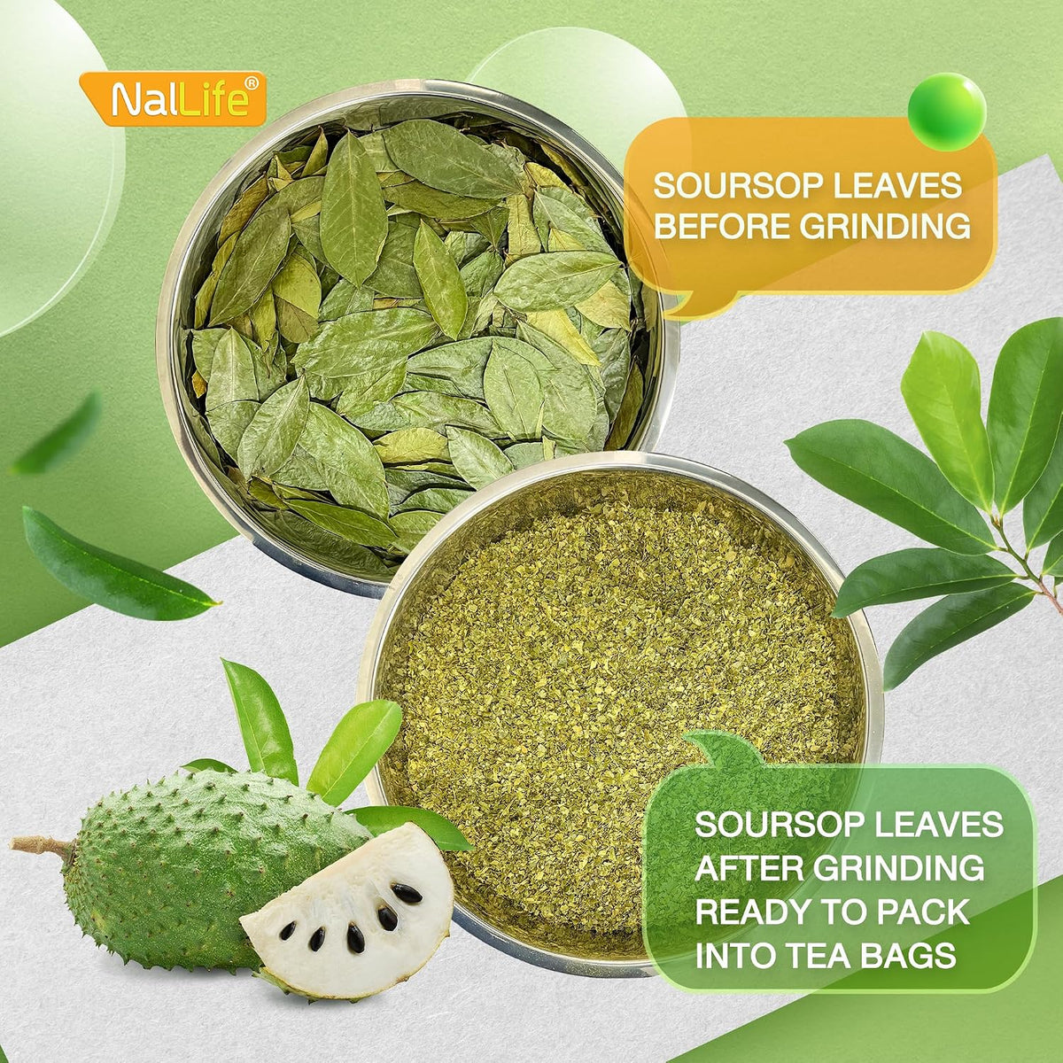 NalLife Soursop Leaves Tea - 30 Tea Bags Soursop Tea