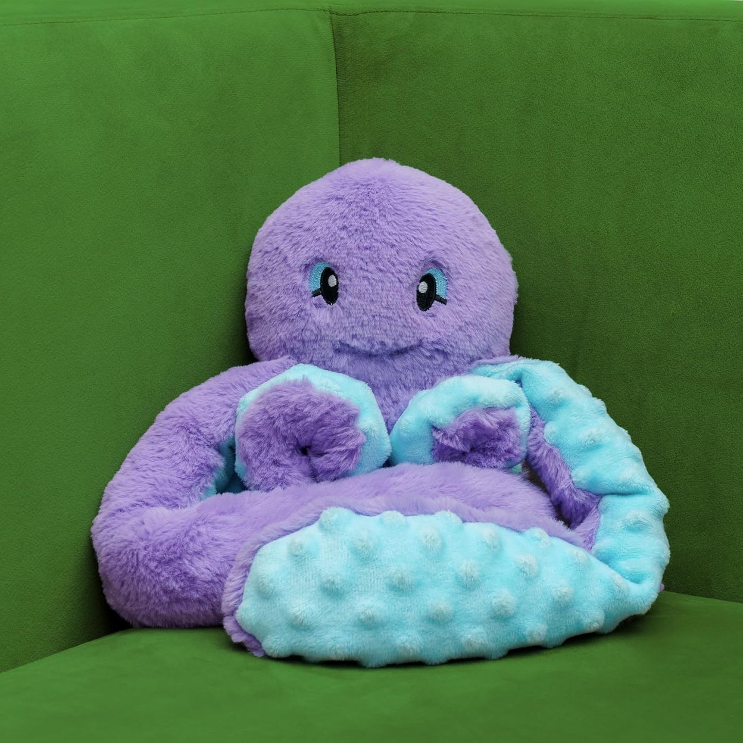 HUGIMALS Hugarounds Sidney the Sea Turtle 2.5 lb Microwaveable & Freezable Weighted Plush Neck & Shoulder Wrap | Soothing, Comforting Hugs for Self-Care & Relaxation | Unscented for Ages 2+