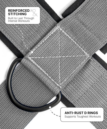 DMoose Fitness Neck Harness for Weight Lifting - Soft Padded Head & Chin Strap with 30" Heavy Duty Steel Chain - Neck Exerciser, Trainer & Strengthener to Support Injury Recovery and Intense Workouts