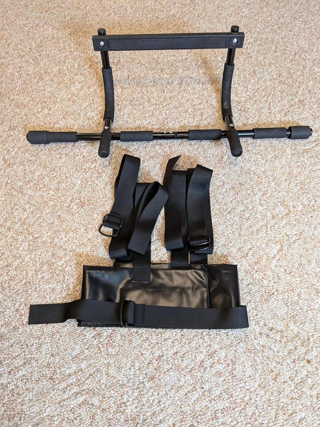 Sit and Decompress Back Stretcher 3 Minutes A Day Lumbar Traction Spinal Decompression - Inversion Table Alternative (Medium Harness No Bar)