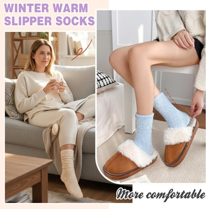 EBMORE Womens Fuzzy Socks Slipper Fluffy Cozy Comfy Cabin Plush Warm Winter Sleep Home Soft Socks