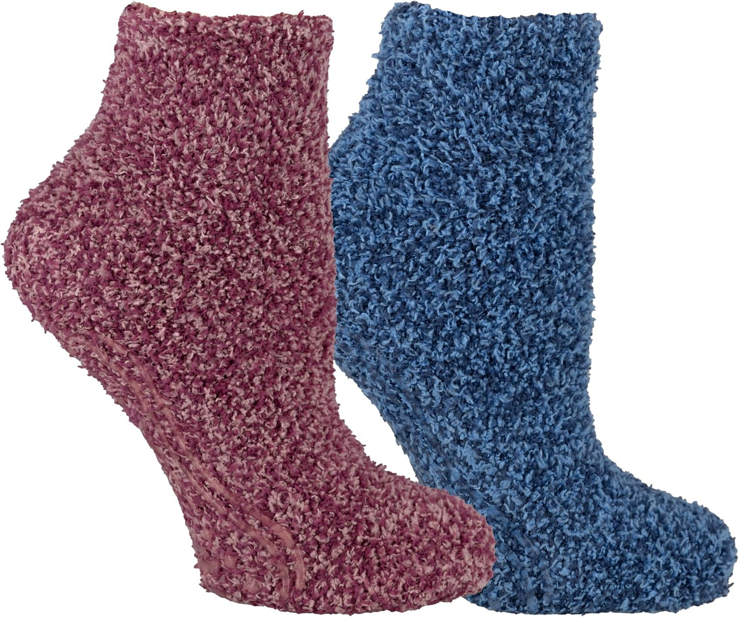 Dr. Scholl's Womens Low Cut Soothing Spa - Lavender & Vitamin E Infused 2 3 Pair Packs Bottom Grippers Sock, Blue, Pink/Blue, 4-10 US