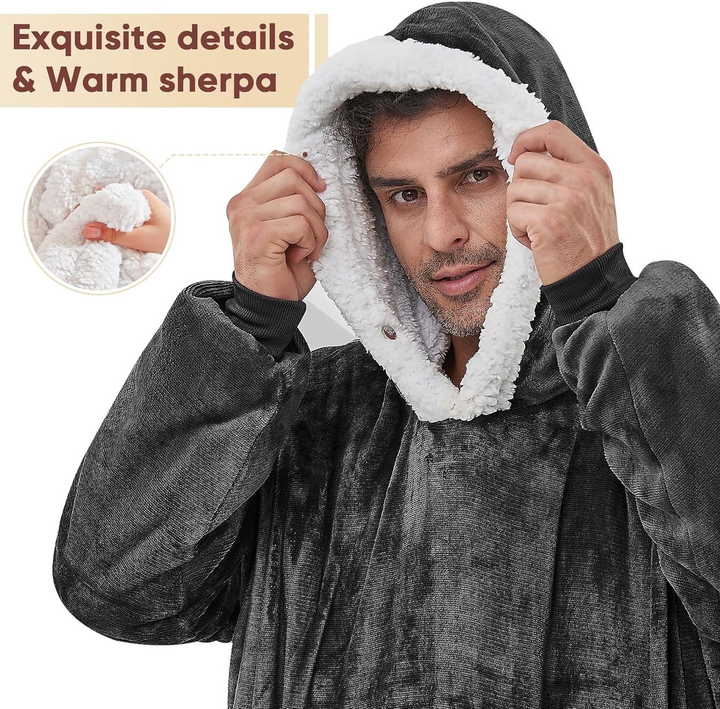 yescool Wearable Blanket Hoodie as Christmas Birthday Gifts for Women Mom - Colors B