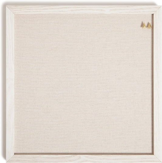 U Brands Rustic Weekly Dry Erase Board with White Wooden Frame, Office Supplies, 14” x 14”