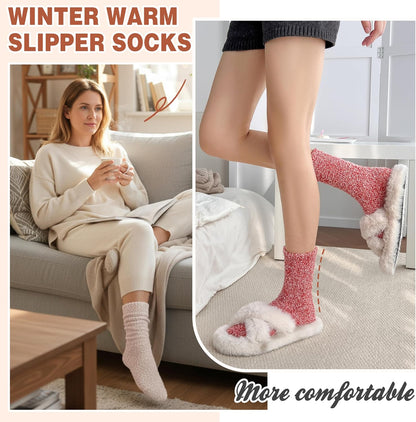 EBMORE Womens Fuzzy Socks Slipper Fluffy Cozy Comfy Cabin Plush Warm Winter Sleep Home Soft Socks