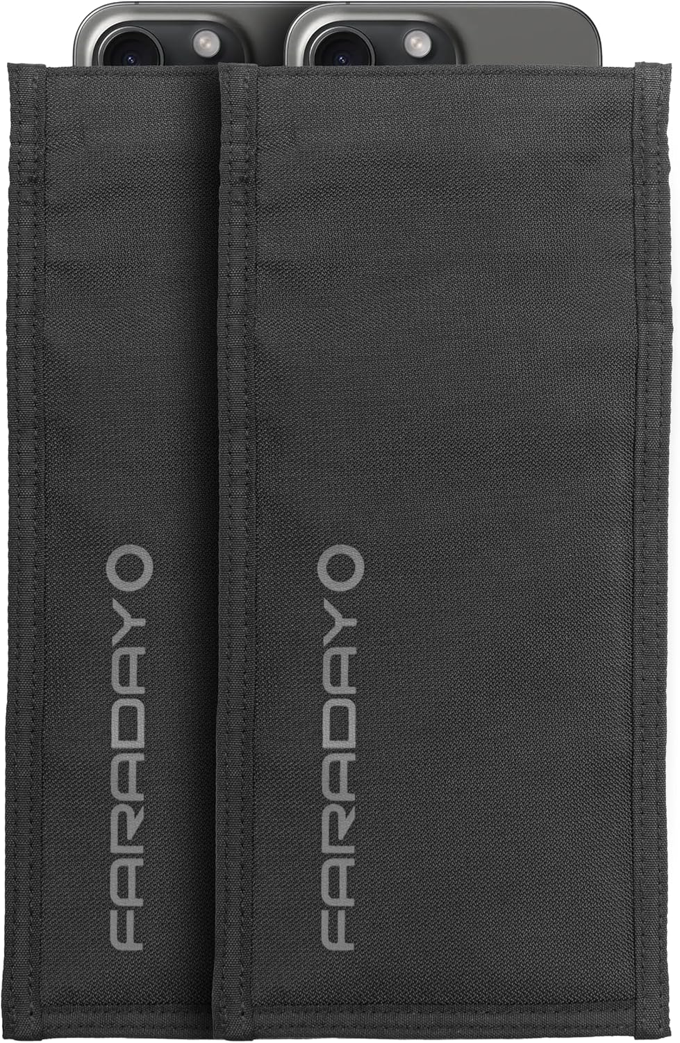 Faraday Defense Faraday Bag Jacket Pro for Phones | Magnetic Closure, Shielding - Law Enforcement & Military, Travel & Data Security, Privacy, Anti-Tracking Anti-Hacking Black (Phone Vertical)