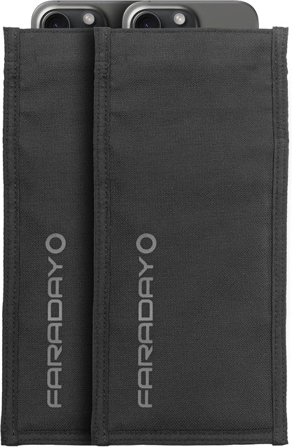 Faraday Defense Faraday Bag Jacket Pro for Phones | Magnetic Closure, Shielding - Law Enforcement & Military, Travel & Data Security, Privacy, Anti-Tracking Anti-Hacking Black (Phone Vertical)