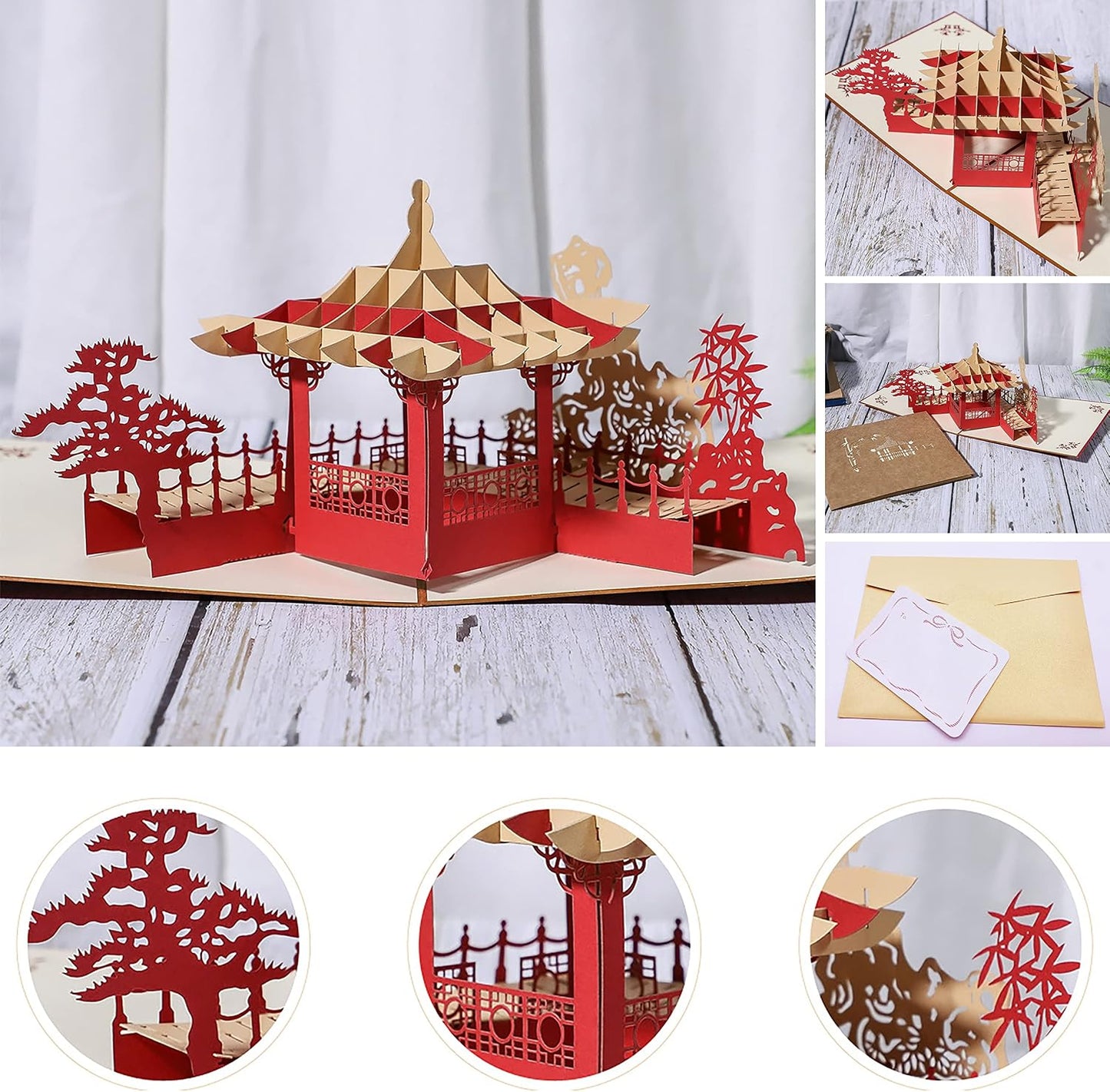 Micro Building Blocks Sets，Chinese Zen Garden Architecture and Cherry Blossom Bonsai Tree Building Toys for Adults，Japanese Sakura House Model，Creative Mini Bricks Gift for Kids 14+，2280 PCS