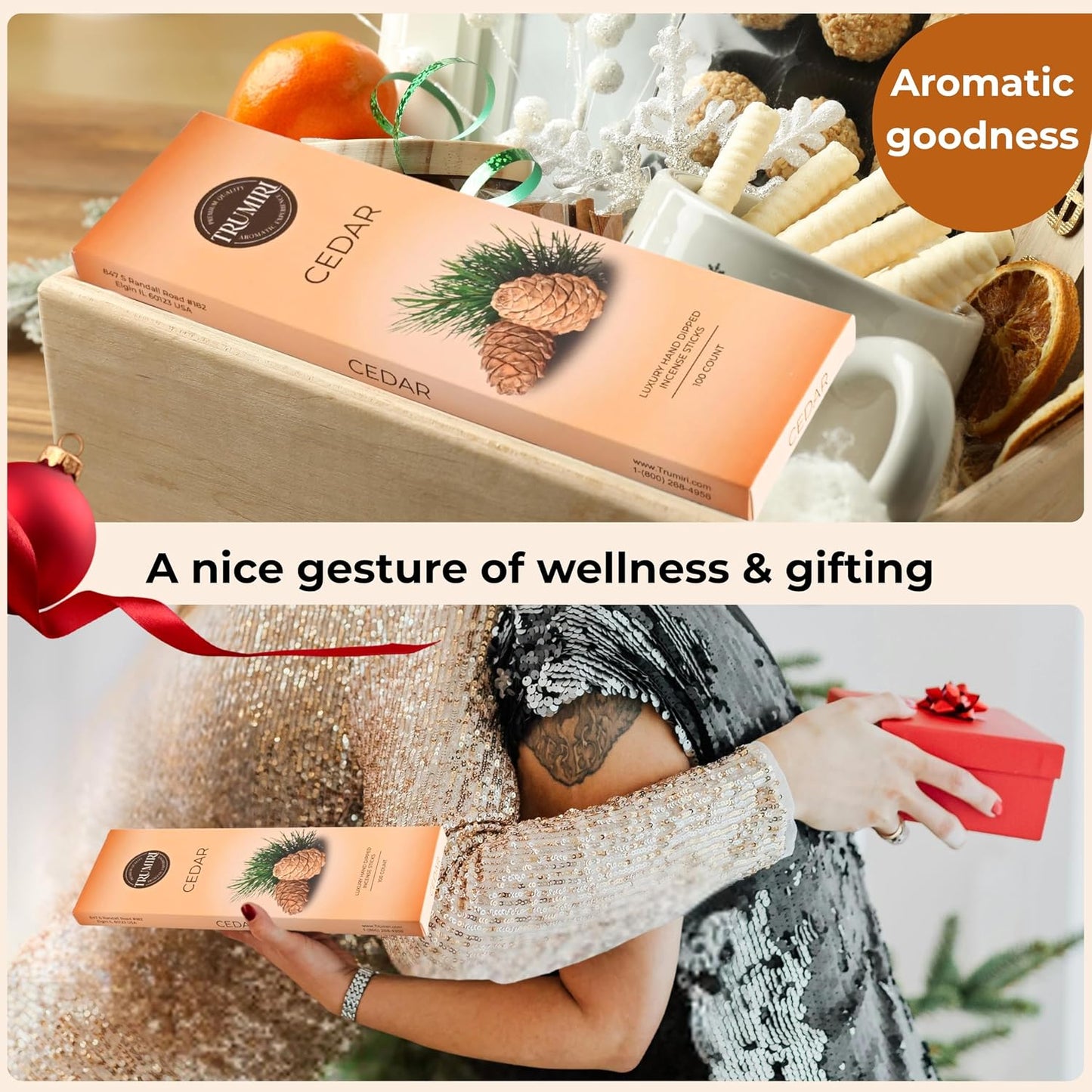 Hem Incense Sticks Variety Pack #23-120 Insence-Sticks (6 Incents x 20 Insense) + Incense Stick Holder with 6 Most Liked Scents Including Patchouli Dragons Blood White Sage Frankincense-Myrrh