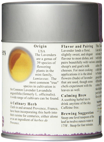 The Tao of Tea, Lavender Herbal Tea, Loose Leaf, 2.0 Ounce Tin (Packaging May Vary)