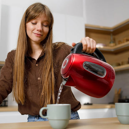 Mixpresso Electric Kettle Temperature Control, Hot Water Kettle Electric, Cordless 1 Liter Capacity, Keep Warm & LED Indicator, Auto-Shutoff, Boil-Dry Protection, Stainless Steel Electric Kettle