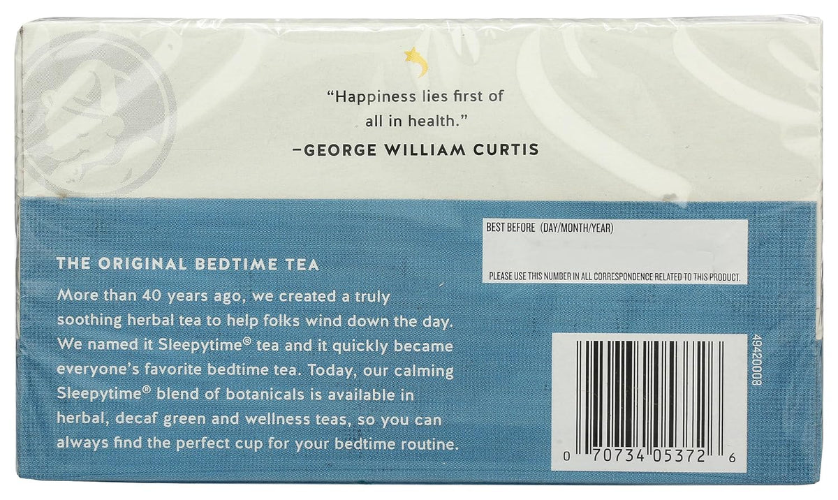 Celestial Seasonings Wellness Tea, Sleepytime Extra, 20 Count