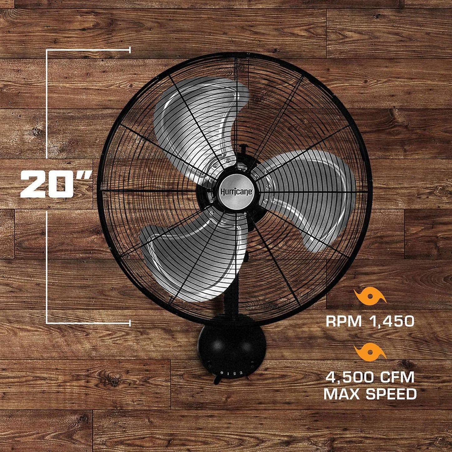 Hurricane Classic 6 Inch Clip Fan, 2 Speed Portable Desk Table Fan with Tilt, White