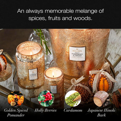 Voluspa Baltic Amber Candle, 18 oz, Coconut Wax Blend, Scented Candles for Home, 100 Hour Burn Time, Candle Jar