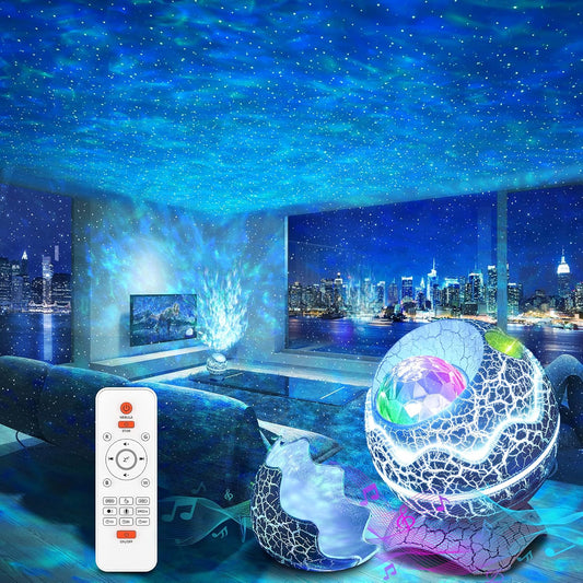 Rossetta Galaxy Star Night Light Projector, Nebula Lights for Kids Room