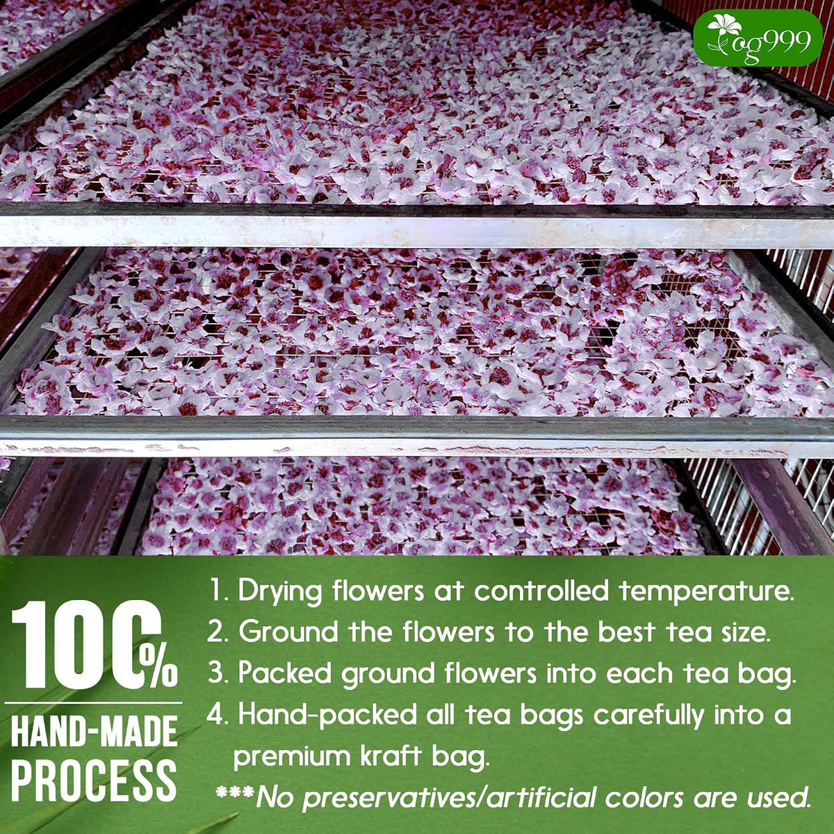 TOG999 Premium Passion Flower Tea Bags, Passionflower Tea, 120 Count, Vegan