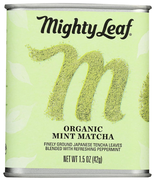Mighty Leaf Tea, Organic Matcha Green Tea Singles - 1 Box of 12 Single Serve Packets, 100% Japanese Matcha, Unsweetened