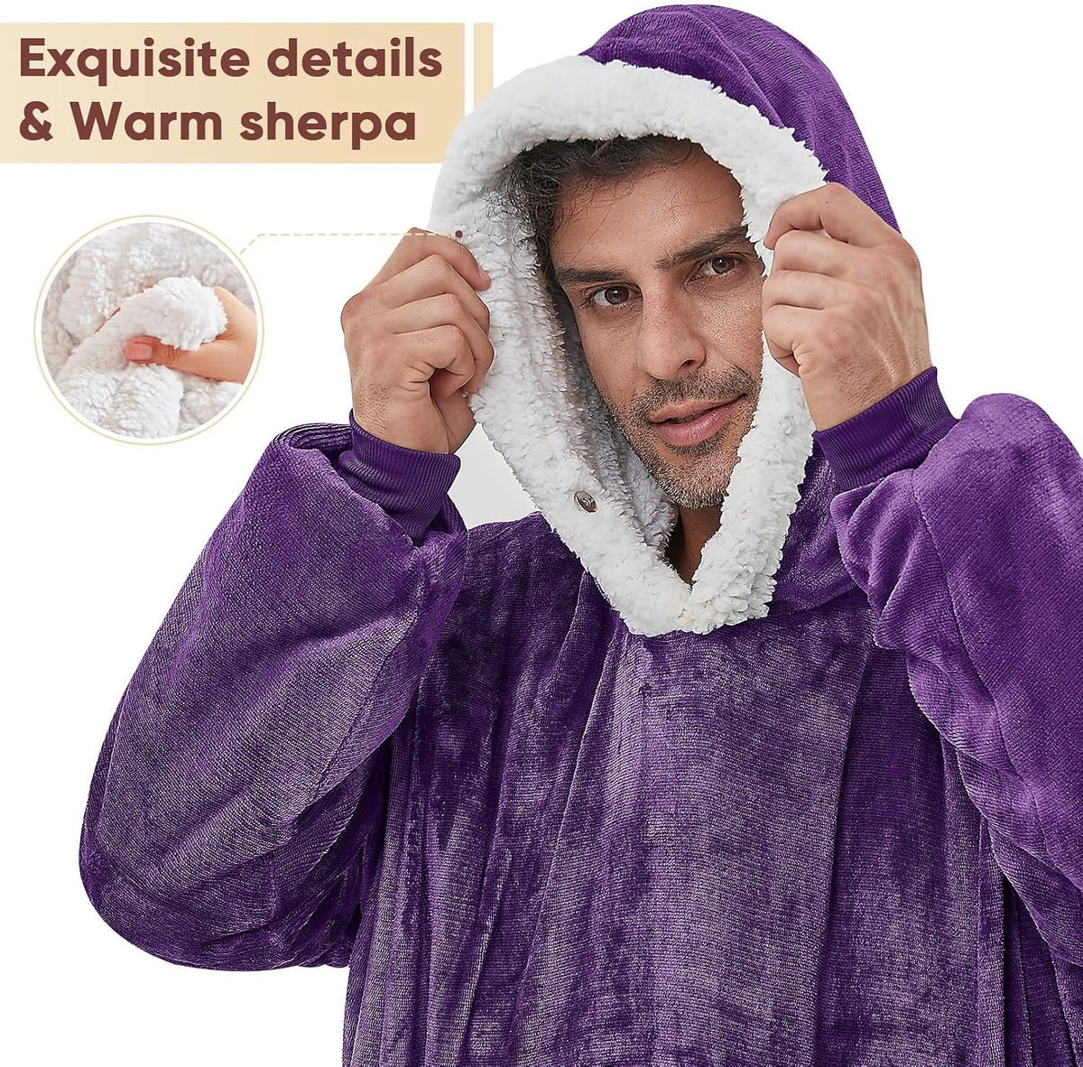 yescool Wearable Blanket Hoodie as Christmas Birthday Gifts for Women Mom - Colors B