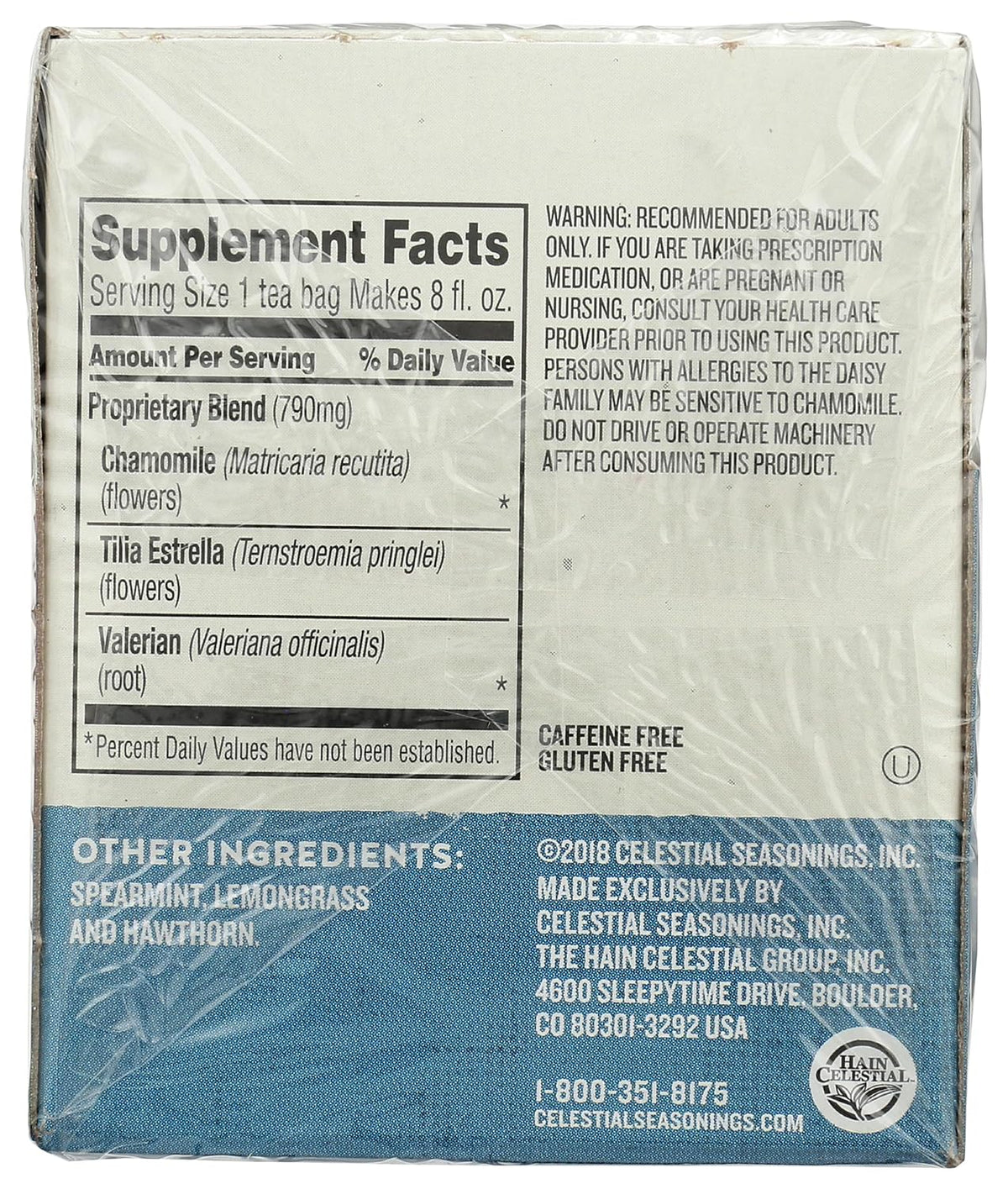Celestial Seasonings Wellness Tea, Sleepytime Extra, 20 Count