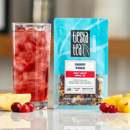 Tiesta Tea - Cherry Punch, Loose Leaf, Sweet Cherry Herbal Tea, 2oz